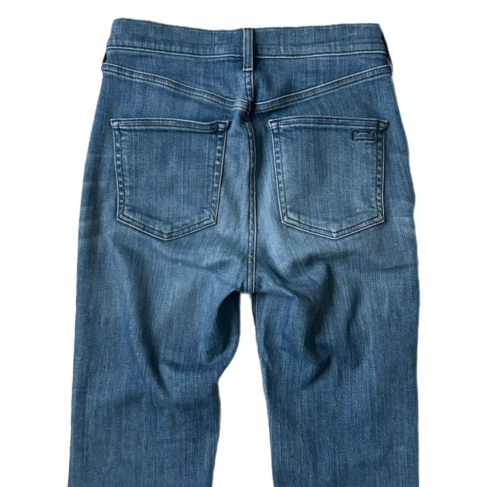 AYR The Bomb Pop High Rise Raw Hem Jeans Medium Wash Blue Size 26 - Picture 4 of 9
